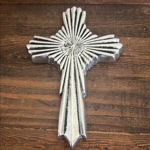 Silver Decorative Cross 7”